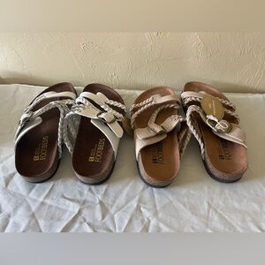 Birkenstock type sandals, new with tags 2 pair